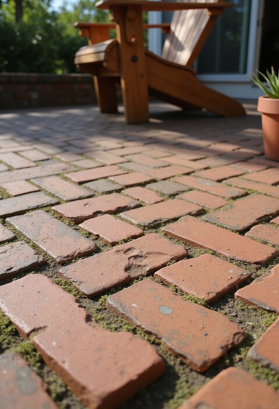 aged varied characterful weathered bricks