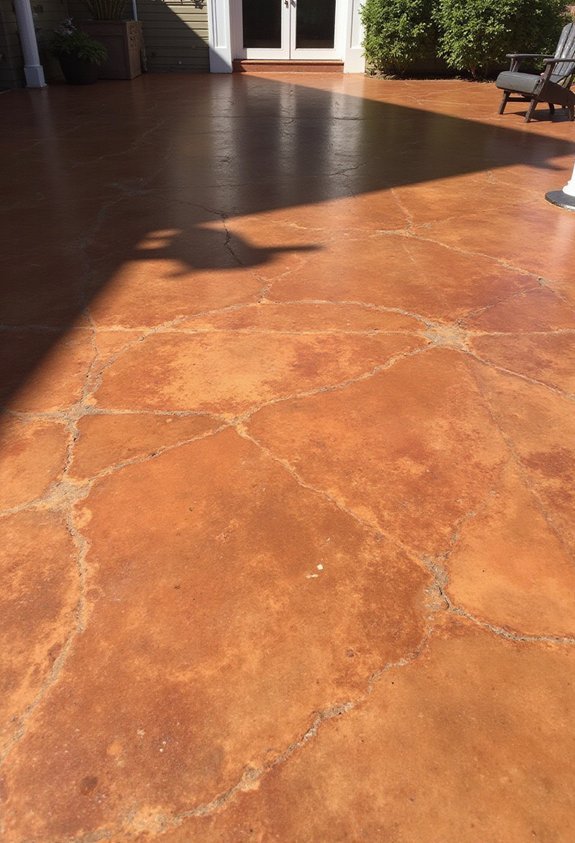 budget friendly polished concrete staining