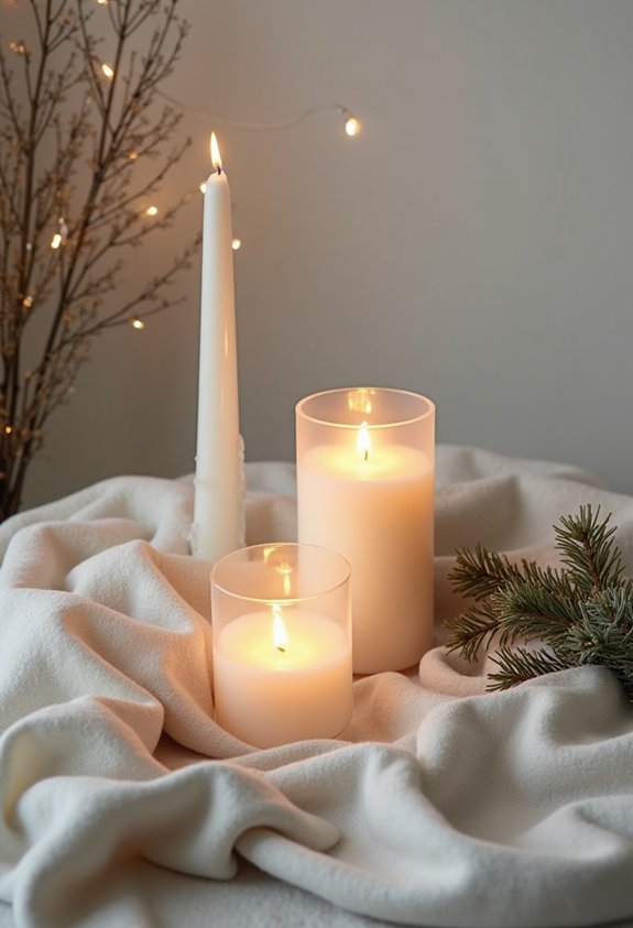 candle lit cozy soft glow soothing ambiance