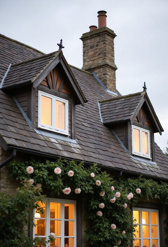 charming fairytale cottage silhouette