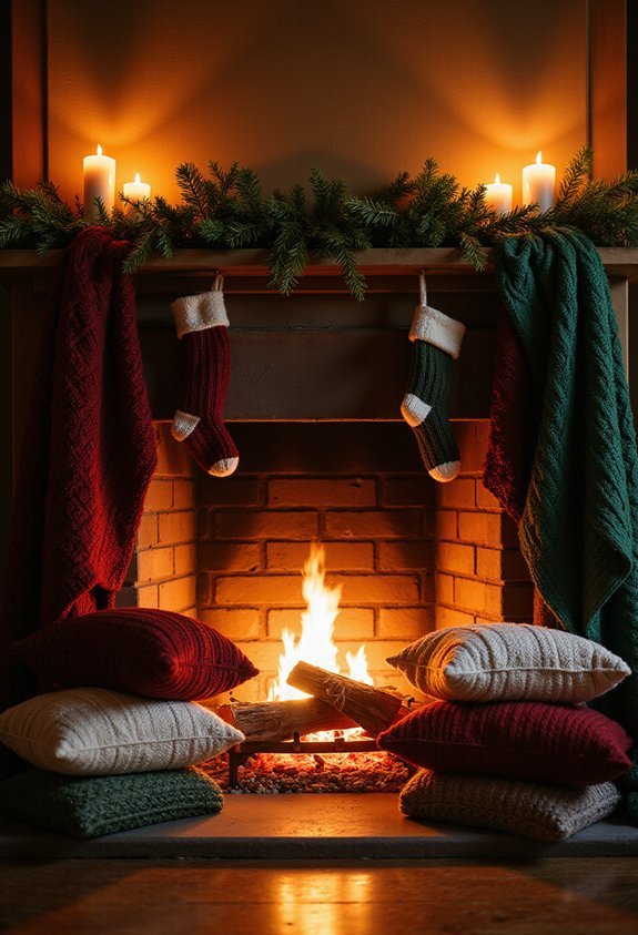 cozy layered plaid textured