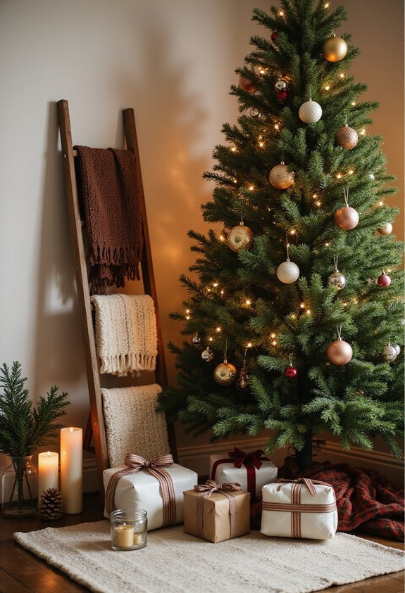 cozy warm festive christmas display