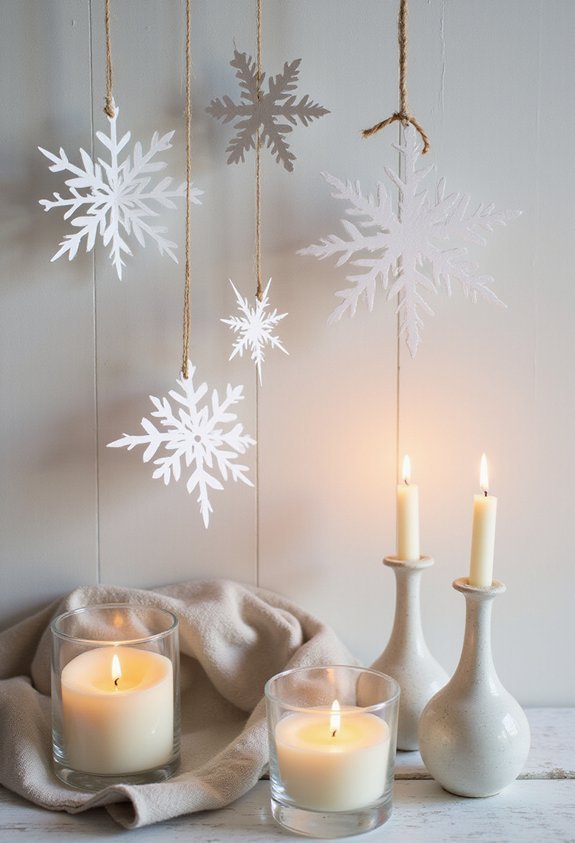 delicate scandinavian winter home decor