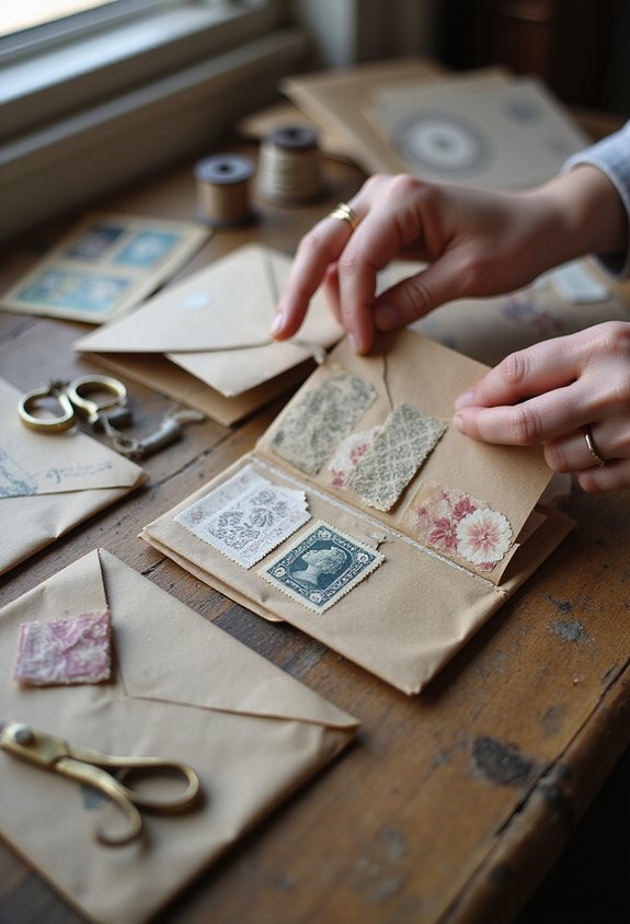 dimensional travel themed ephemera botanical sticker designs