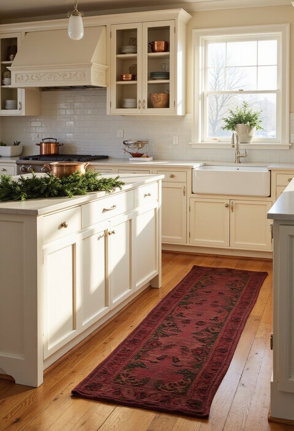 effortlessly festive kitchen rug transformation