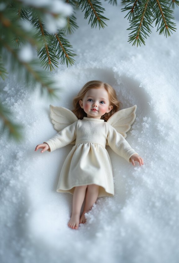 elf s classic winter snow angel