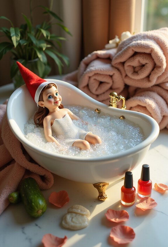 elf spa day pampering makeover