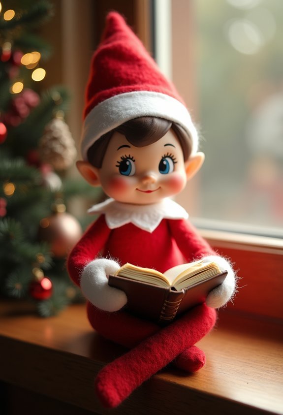 elfin miniature book reading mischief
