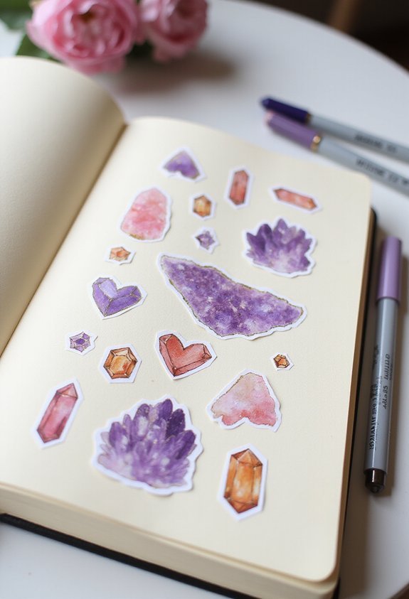 emotional visualization through crystal symbolism