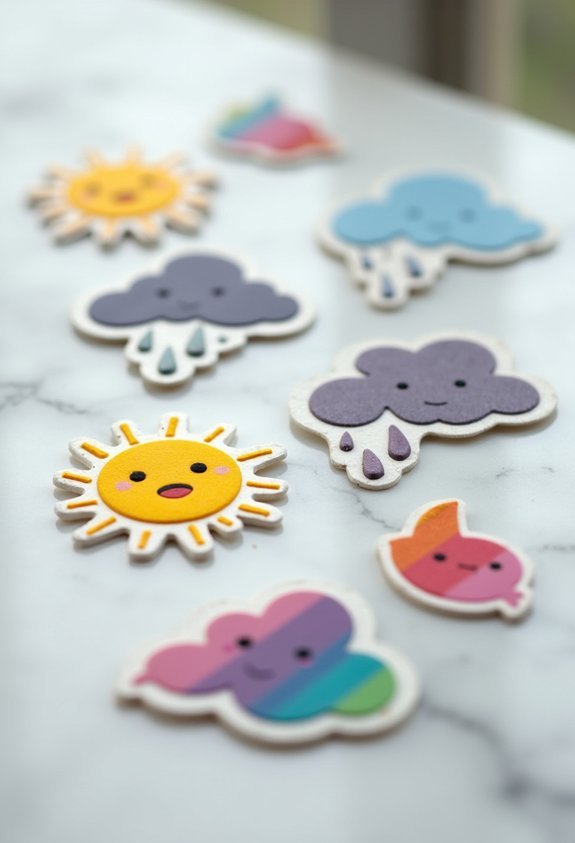 emotionally resonant weather themed mood icons