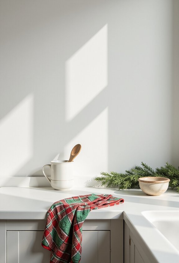 festive kitchen towel holiday makeover