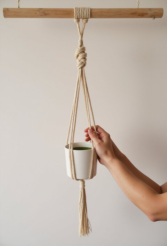 foundational macrame basket design