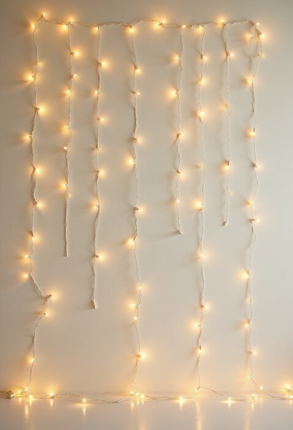 glowing artistic custom string light installations