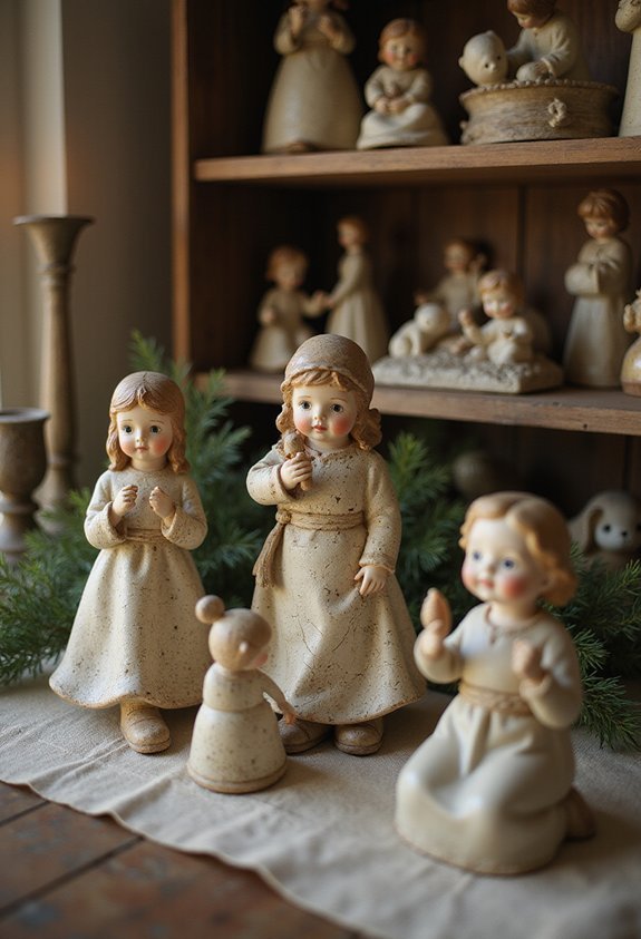 hand painted ceramic figure character