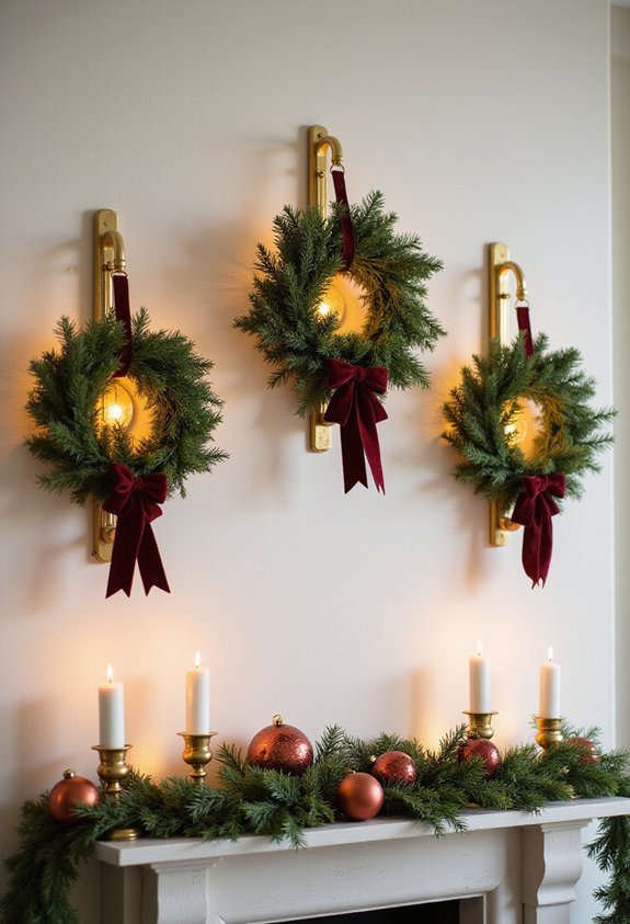magical wall sconce christmas displays