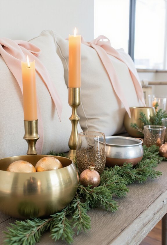 metallic accents elevate design sophistication