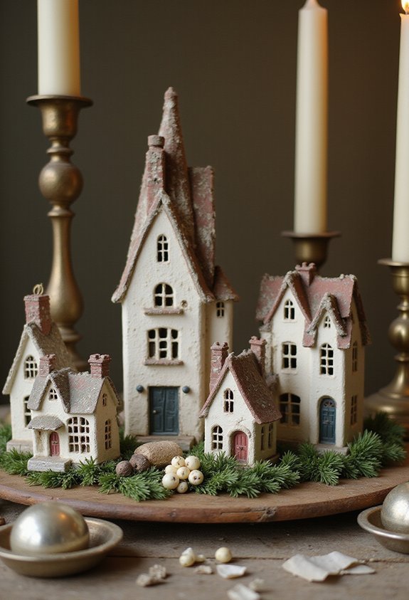 miniature quaint nostalgic christmas village