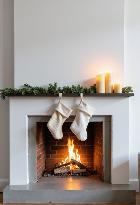 minimalist calming effortless sophisticated fireplace