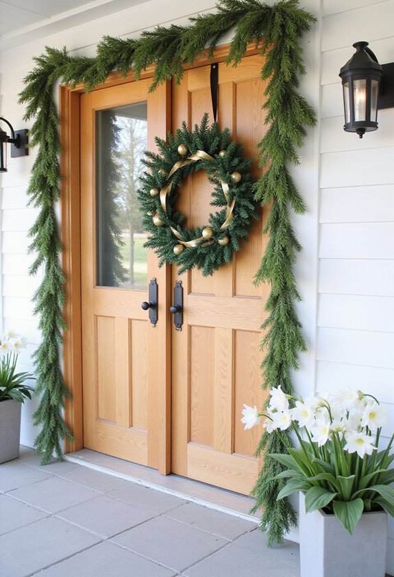 modern twist on classic wreaths