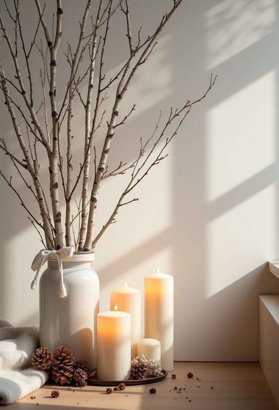 moody scandinavian nature inspired decor