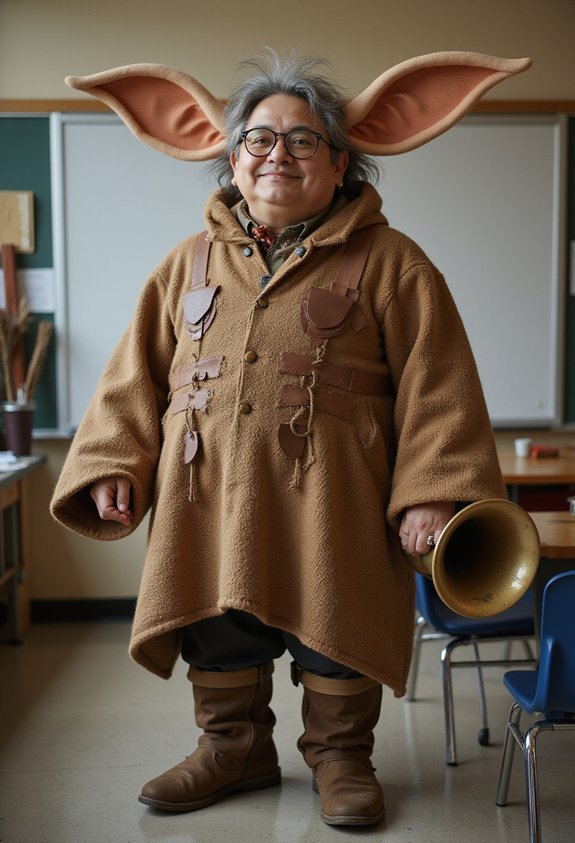 oversized friendly giant costume details