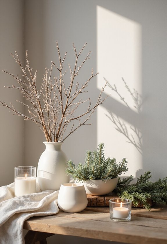 peaceful scandinavian christmas decor