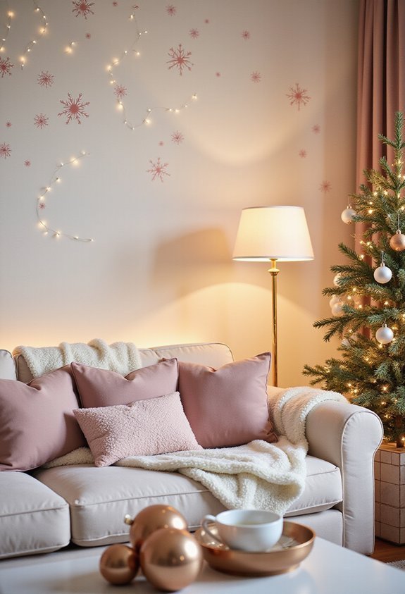 peel and stick winter wall transformation