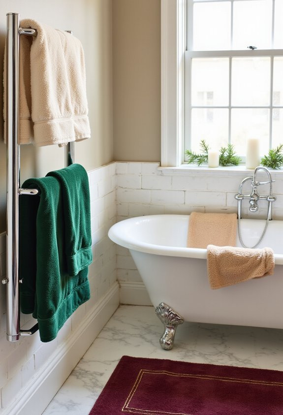 plush festive fluffy cozy towels