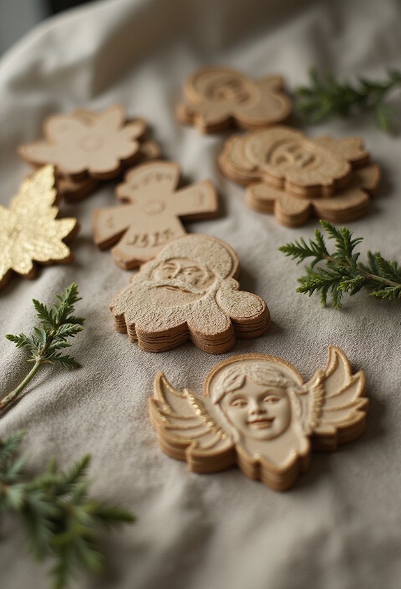 preserving delicate antique cardboard decorations