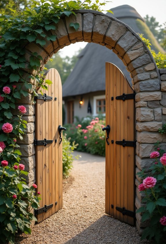 romantic cottage garden entrance
