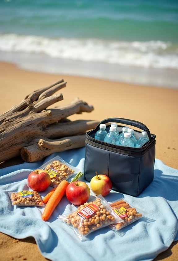 shelf stable beach friendly non melting snacks