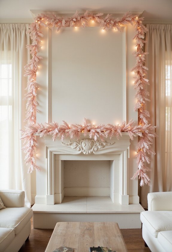 shimmery metallic garland decor transformation