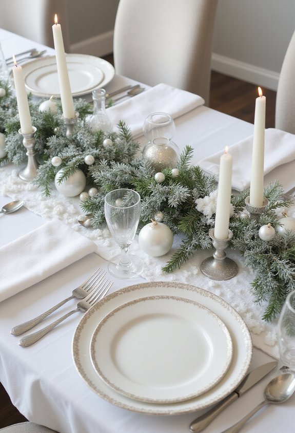 snowy crisp elegant spill resistant