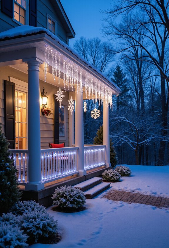 sparkling shimmering glittery magical icicle decor