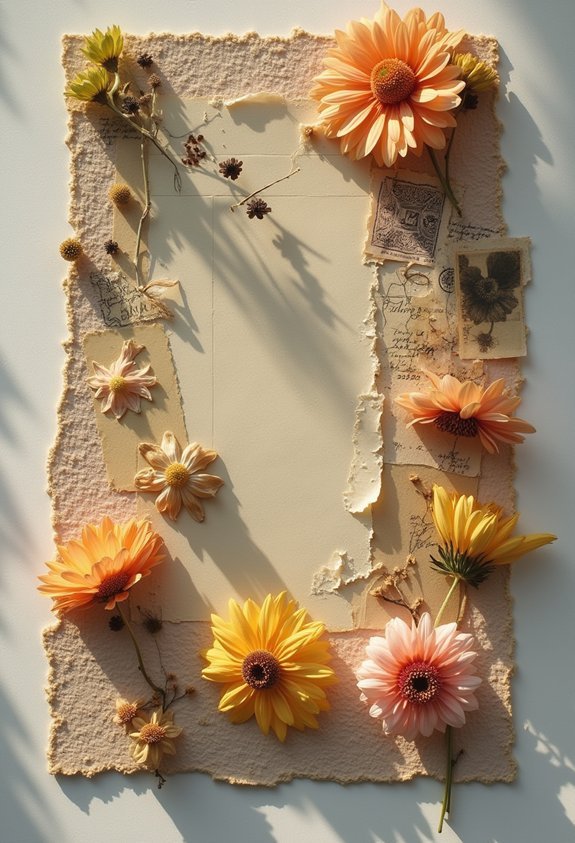 sticker based mixed media collages