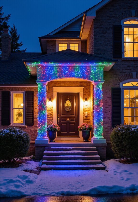 synchronized multicolor music synced remote controlled light displays