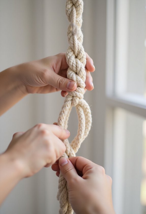 textured dynamic spiraling trailing plant hanger