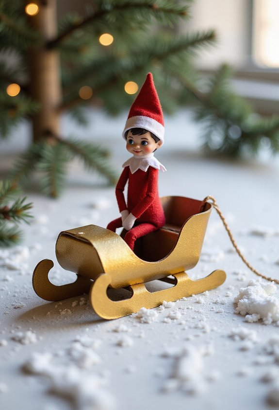 toilet paper roll sleigh fun adventure