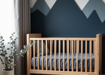 trendy accent wall baby nurseries