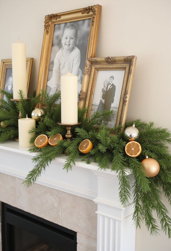 uniquely yours personalized christmas mantel