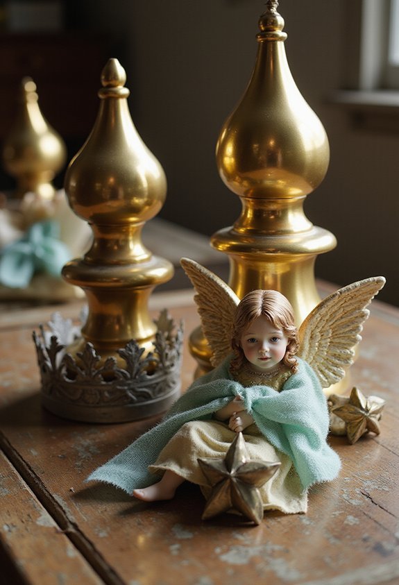 vintage ceramic crowning elegant tree toppers