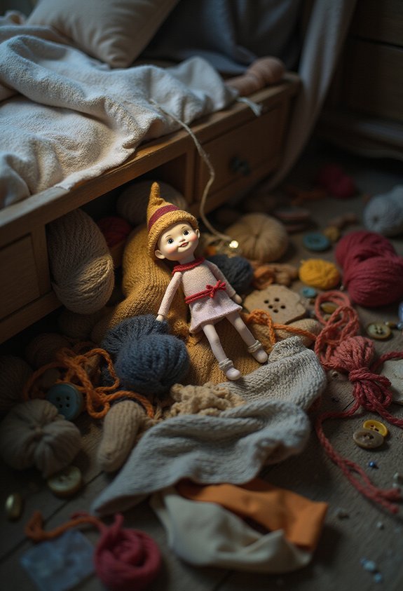 whimsical elf drawer diving adventure