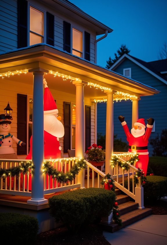 whimsical eye catching entertaining inflatable yard decorations