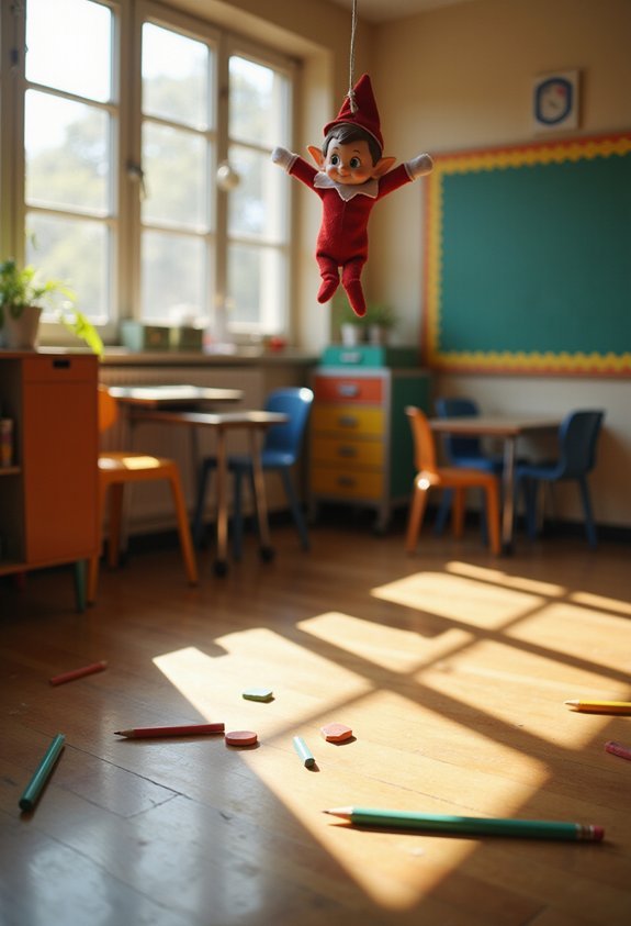 aerial adventure across the classroom