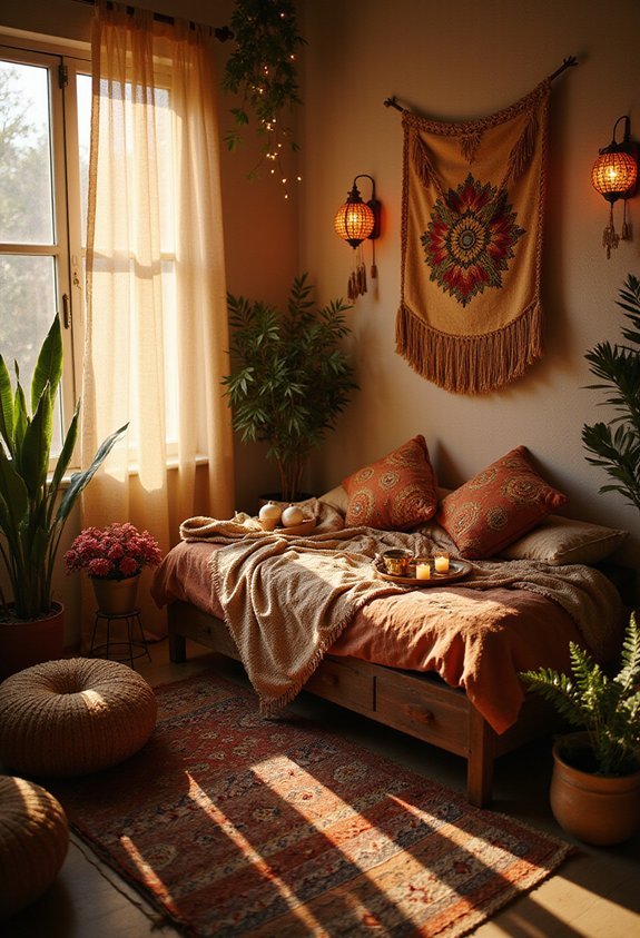 ambient cozy adjustable bohemian lighting