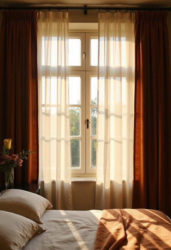 blackout floor to ceiling sheer intentional layering