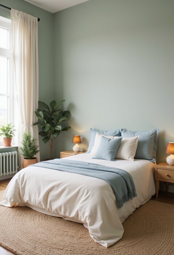 calming muted relaxing color palette