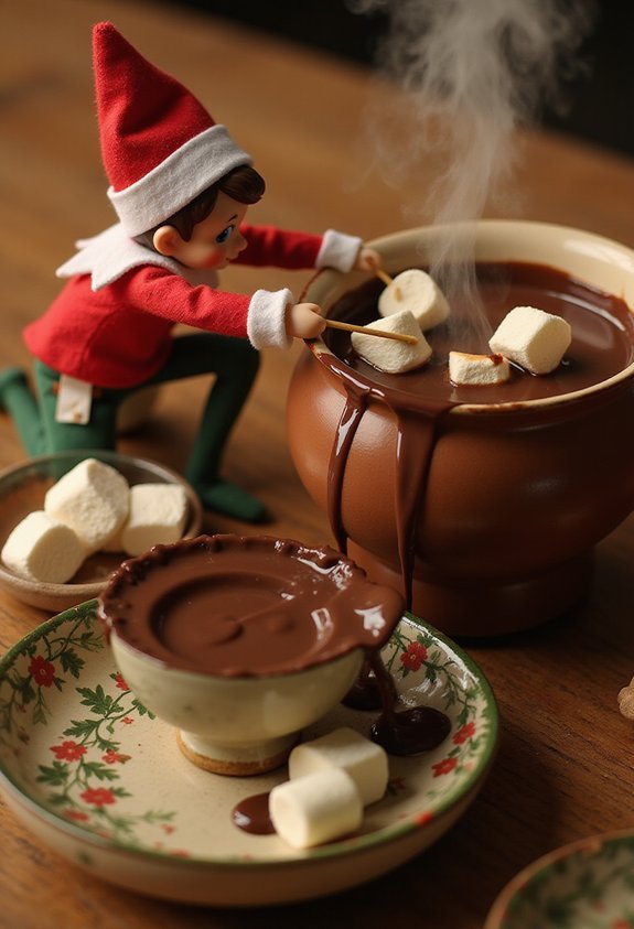 chocolate covered gooey marshmallow dipping hilarious