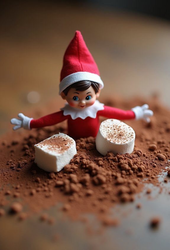 chocolatey messy silly snow angels