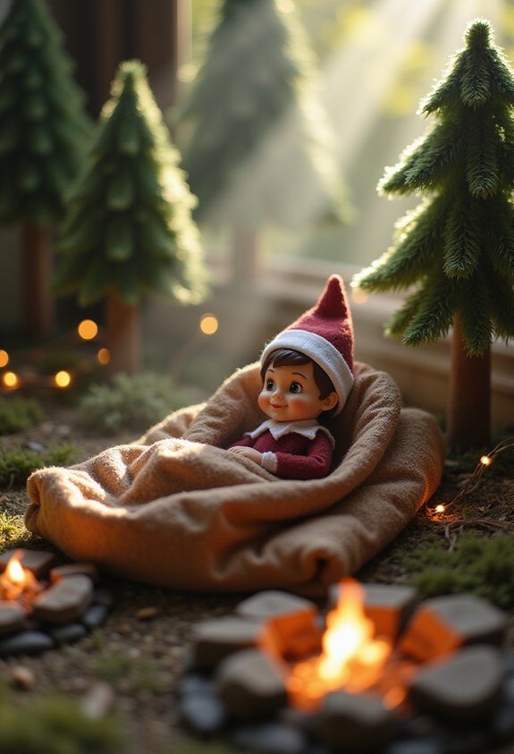cozy camping adventure toddler dream